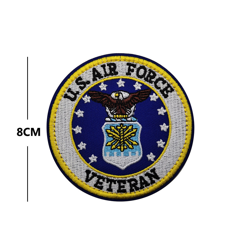 Air Force Veteran - Round - Embroidered Patch