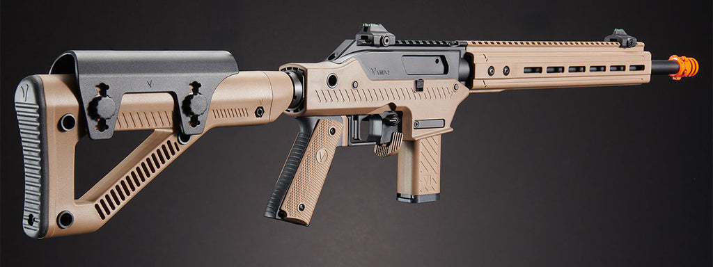 Vorsk VMP-2D DESIGNATED MARKSMEN GBB Airsoft Rifle Semi-Only - (Tan/Black)