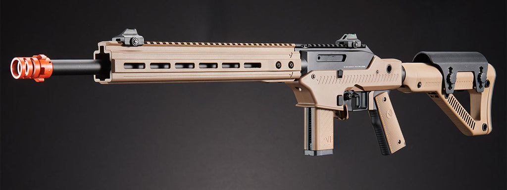 Vorsk VMP-2D DESIGNATED MARKSMEN GBB Airsoft Rifle Semi-Only - (Tan/Black)