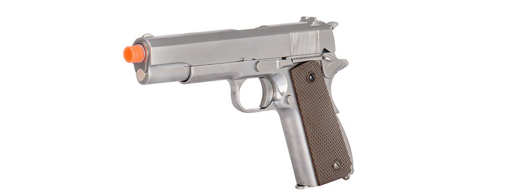 M1911 Metal GBB Pistol - CO2 Version (Chrome)