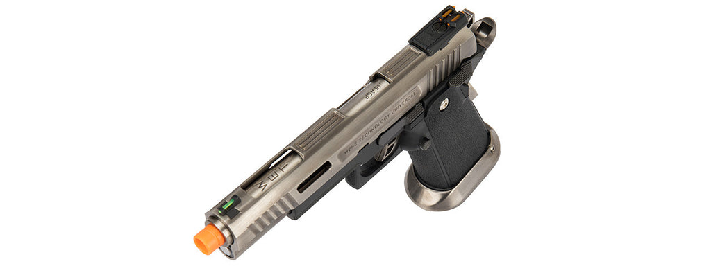 WE Tech Hi-Capa 5.1 T-Rex Competiton Gas Blowback Pistol (SILVER)