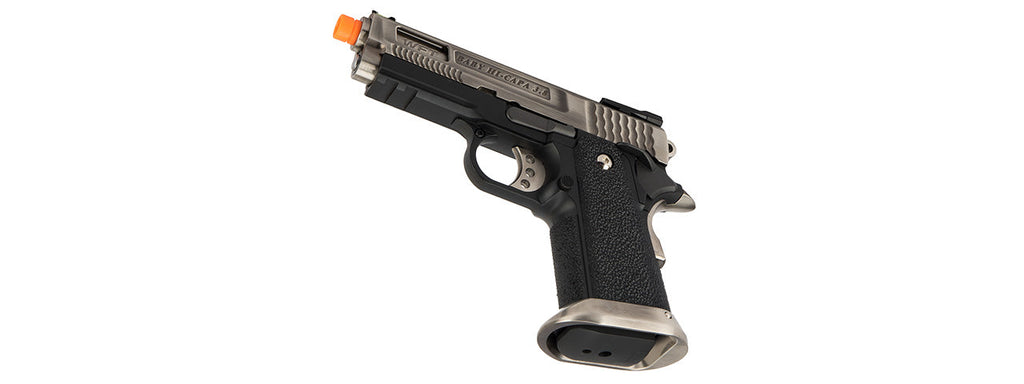 WE Tech 3.8 Velociraptor Full Metal Hi-Capa Gas Blowback Airsoft Pistol (BLACK/BRONZE)