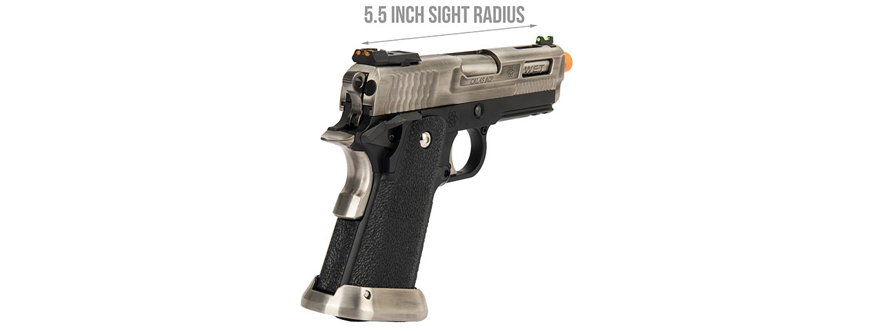 WE Tech 3.8 Velociraptor Full Metal Hi-Capa Gas Blowback Airsoft Pistol (BLACK/BRONZE)