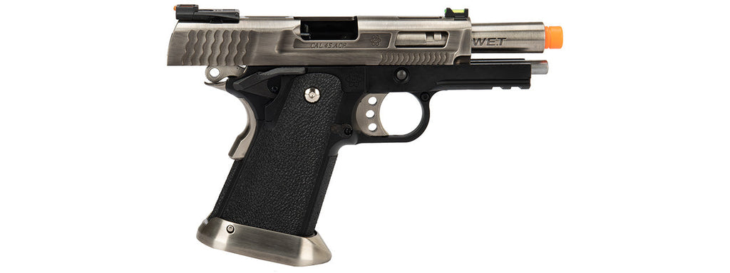 WE Tech 3.8 Velociraptor Full Metal Hi-Capa Gas Blowback Airsoft Pistol (BLACK/BRONZE)