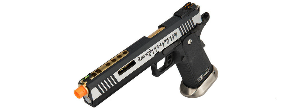 WE Tech 1911 Hi-Capa T-Rex Competition Gas Blowback Airsoft Pistol Tibetan Version] (TWO TONE / GOLD)