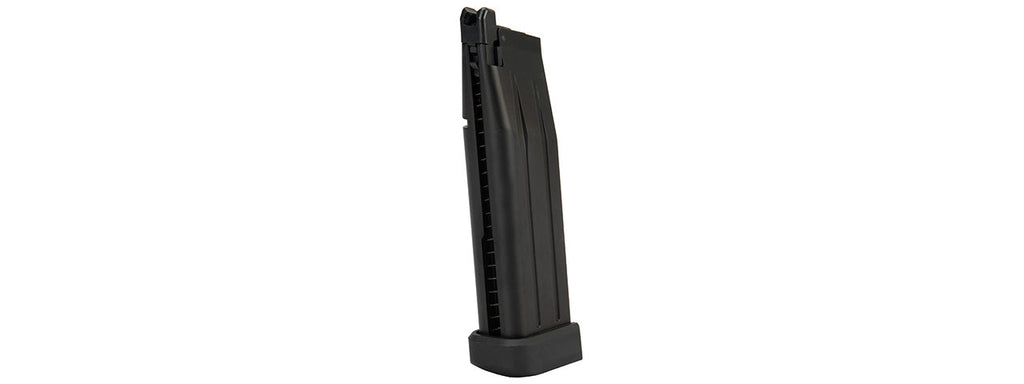 WE Tech 1911 Hi-Capa T-Rex Competition Gas Blowback Airsoft Pistol w/ Sight Mount & Top Ports Tibetan Version] (BLACK / SILVER)