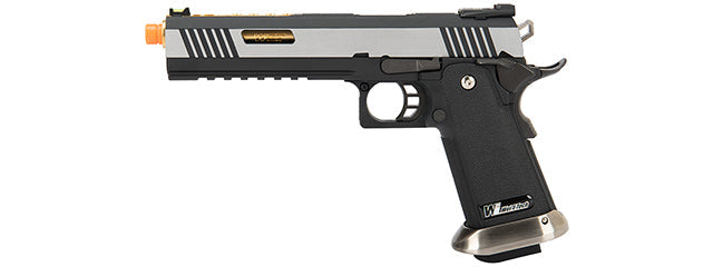 WE Tech 1911 Hi-Capa T-Rex Competition Gas Blowback Airsoft Pistol w/ Sight Mount & Top Ports (TWO TONE / GOLD)