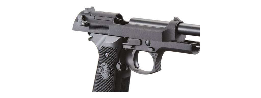 WE-Tech Full Metal M9 Semi Automatic Gas Blowback Pistol (Color: Black)