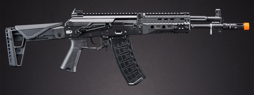 WELL Pro AK-12 Assault Gas Blowback Airsoft Rifle - (Black)