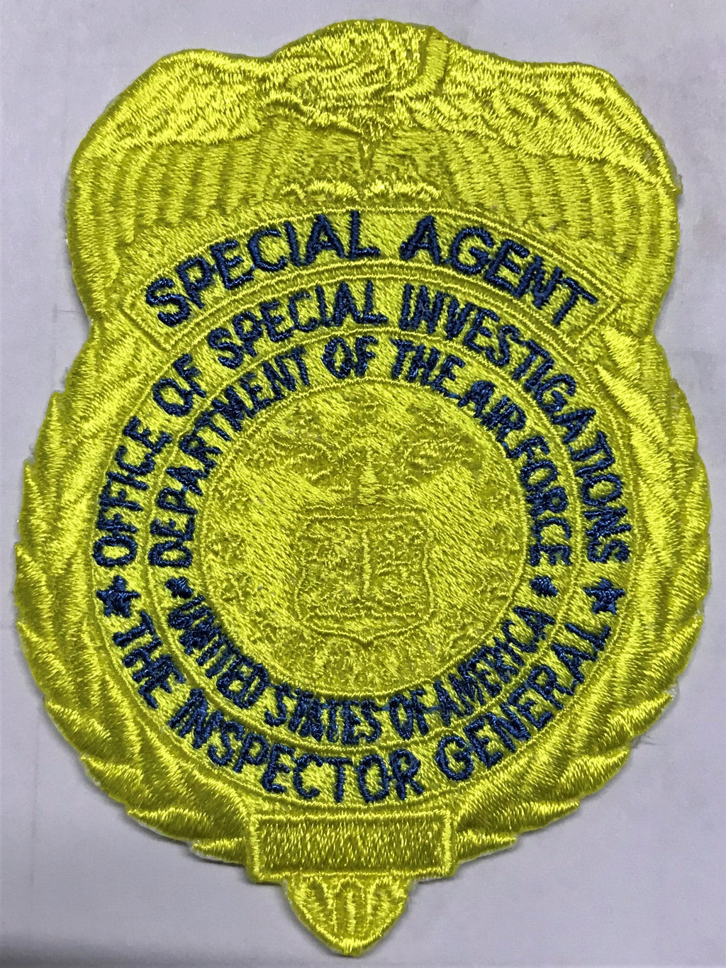 Yellow OSI Badge Patch (Velcro Backed)