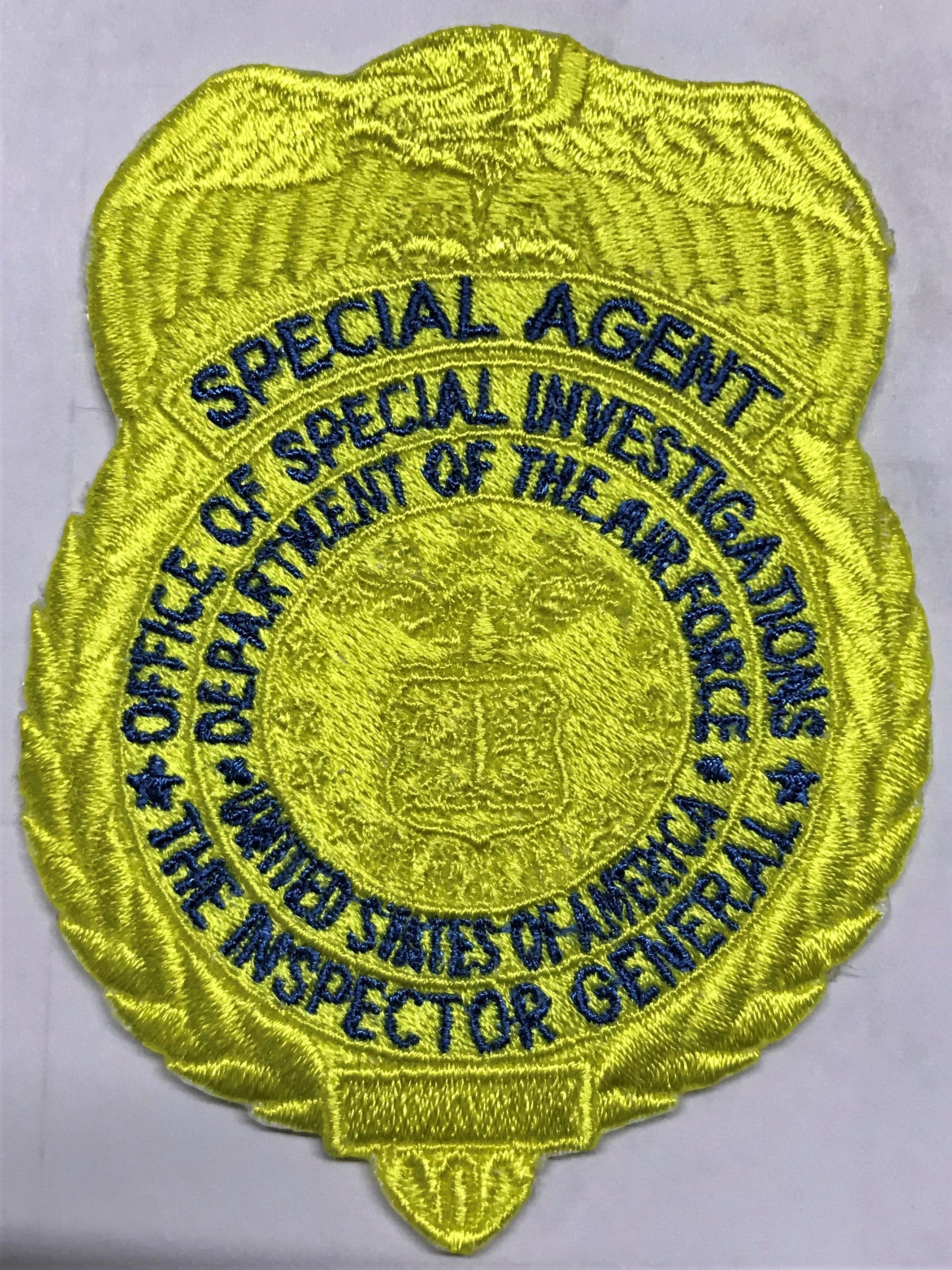 Yellow OSI Badge Patch (Velcro Backed)