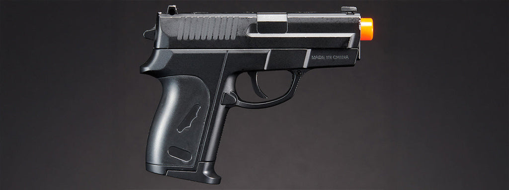 CYMA ZM01B AIRSOFT COMPACT METAL SPRING PISTOL - BLACK