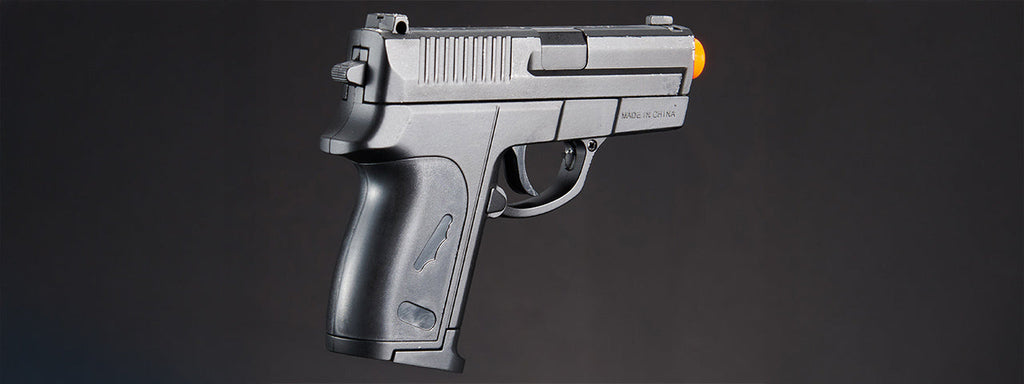 CYMA ZM01B AIRSOFT COMPACT METAL SPRING PISTOL - BLACK