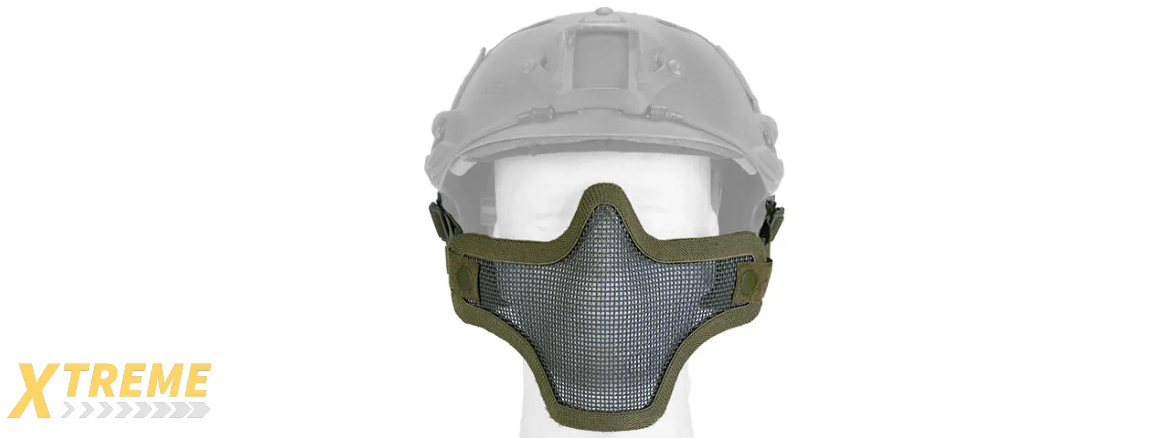 AC-103 METAL MESH HALF MASK HELMET VERSION - MILITARY TACTICAL AIRSOFT PROTECTION