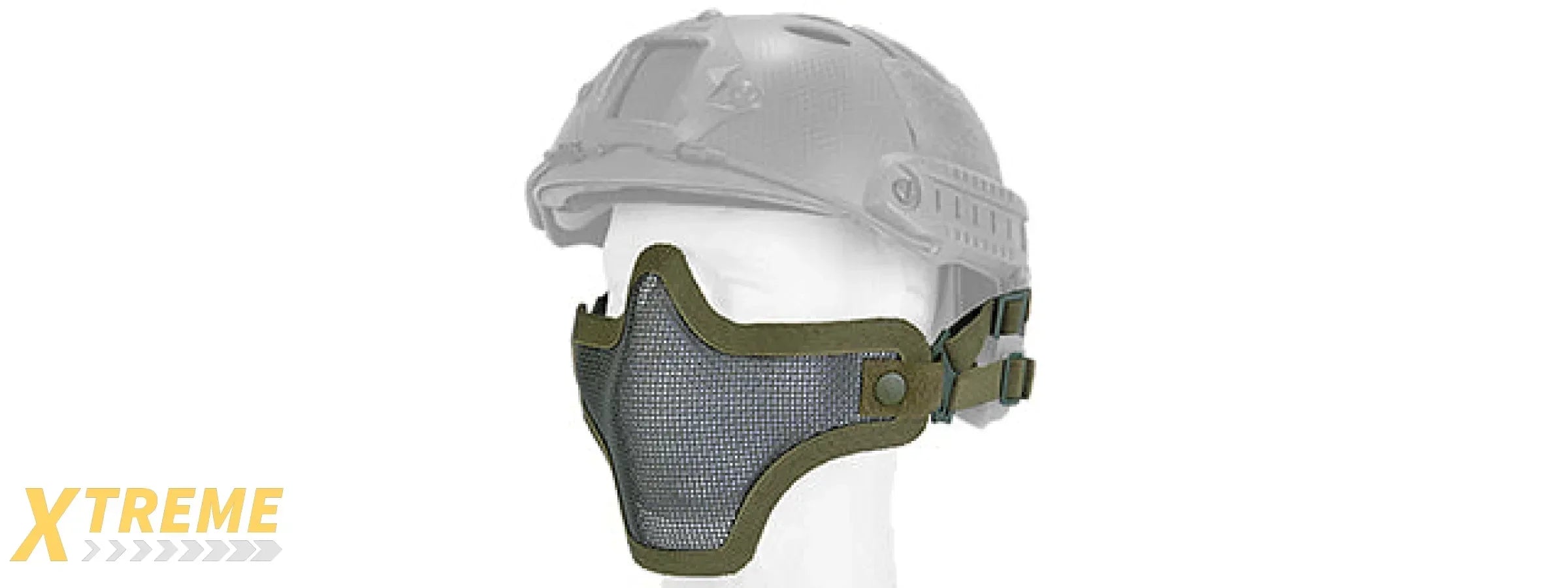 AC-103 METAL MESH HALF MASK HELMET VERSION - MILITARY TACTICAL AIRSOFT PROTECTION