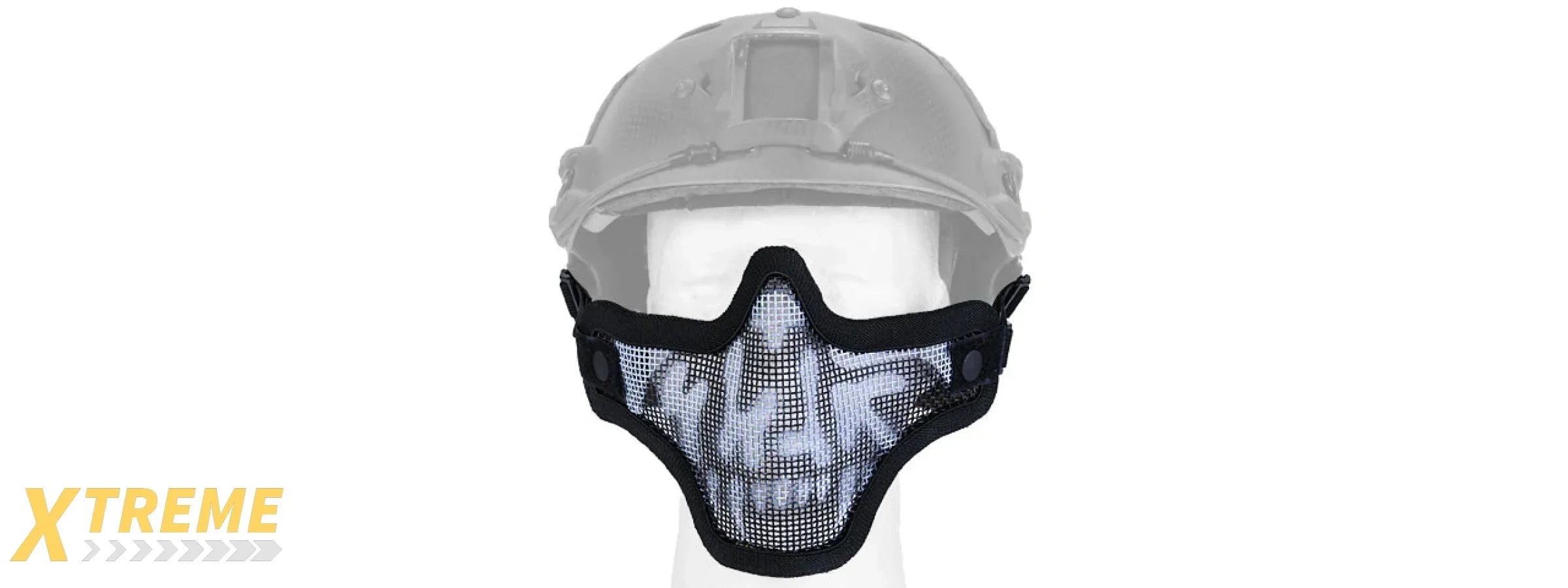AC-103 METAL MESH HALF MASK HELMET VERSION - MILITARY TACTICAL AIRSOFT PROTECTION