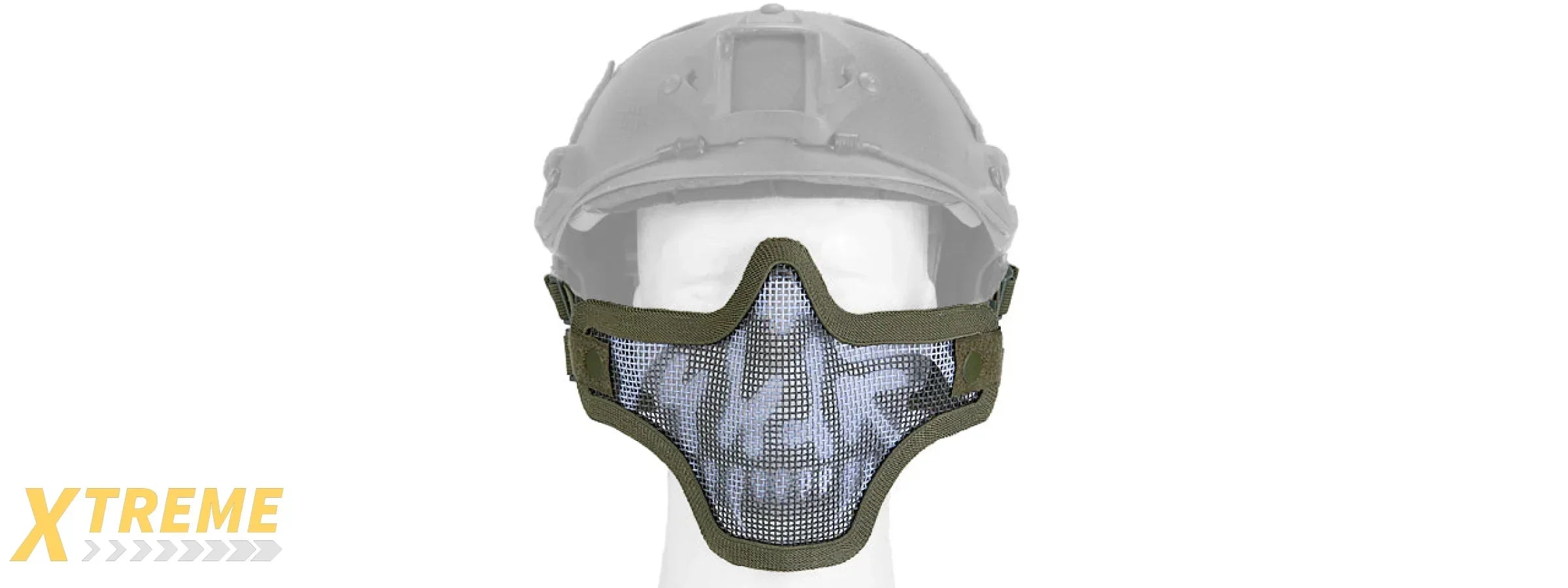 AC-103 METAL MESH HALF MASK HELMET VERSION - MILITARY TACTICAL AIRSOFT PROTECTION