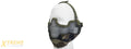AC-108W METAL MESH HALF MASK w/EAR PROTECTION (WOODLAND CAMO)