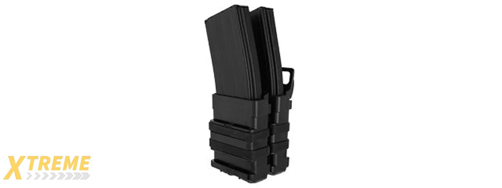 AC-213 QUICK DOUBLE M4 MAGAZINE POUCH - TACTICAL HEAVY DUTY MOLLE COMPATIBLE