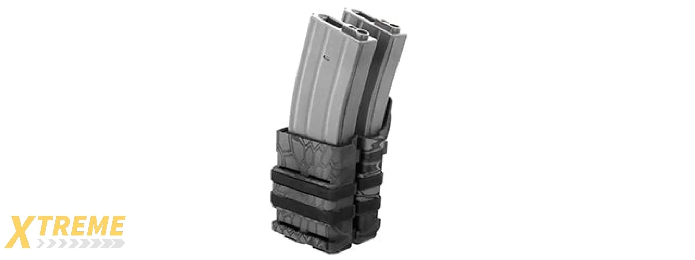 AC-213 QUICK DOUBLE M4 MAGAZINE POUCH - TACTICAL HEAVY DUTY MOLLE COMPATIBLE