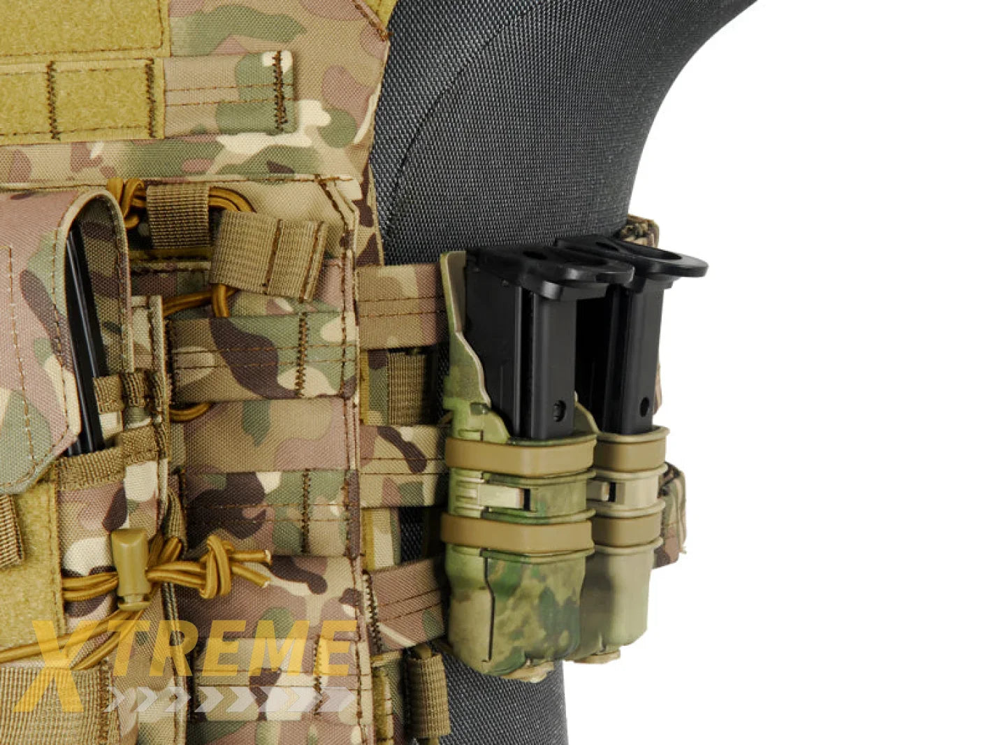 AC-214H QUICKmAG SINGLE RIFLE MAG + TWIN PISTOL MAG POUCH (COLOR: HLD)