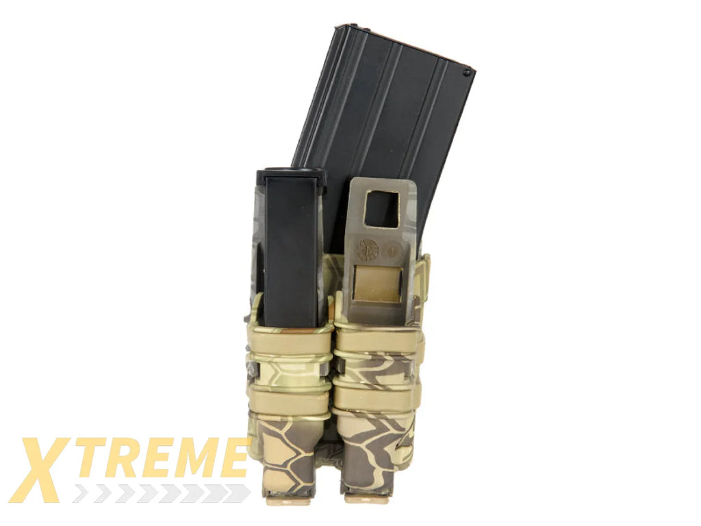AC-214H QUICKmAG SINGLE RIFLE MAG + TWIN PISTOL MAG POUCH (COLOR: HLD)