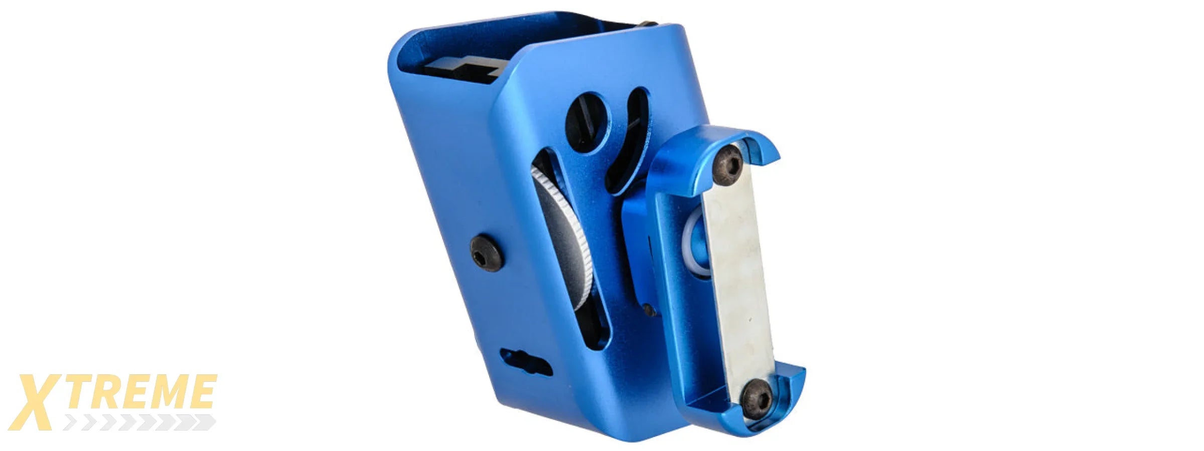 AC-396U COMPETITION ALUMINUM PISTOL MAGAZINE POUCH TYPE-B (COLOR: BLUE)
