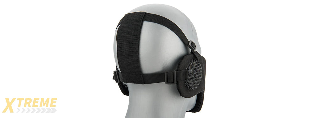 AC-643 TACTICAL ELITE FACE AND EAR PROTECTIVE MASK FOR AIRSOFT, PAINTBALL, TACTICAL USE