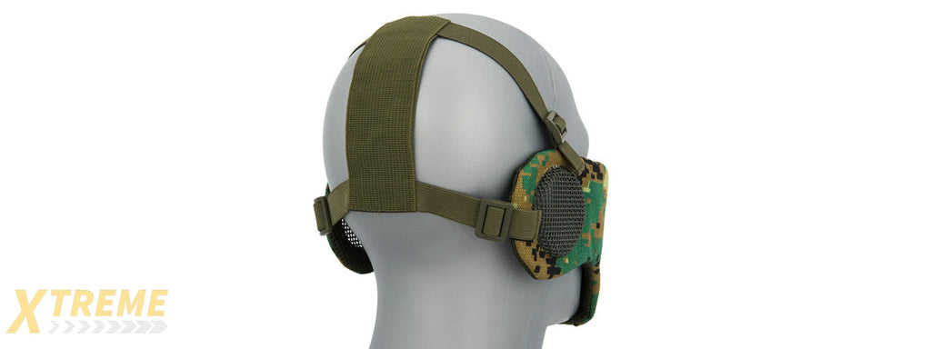 AC-643 TACTICAL ELITE FACE AND EAR PROTECTIVE MASK FOR AIRSOFT, PAINTBALL, TACTICAL USE