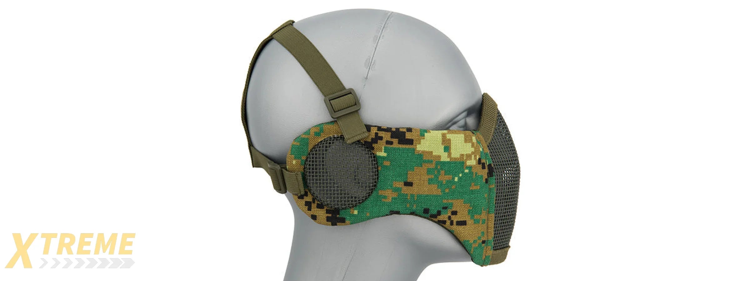AC-643 TACTICAL ELITE FACE AND EAR PROTECTIVE MASK FOR AIRSOFT, PAINTBALL, TACTICAL USE