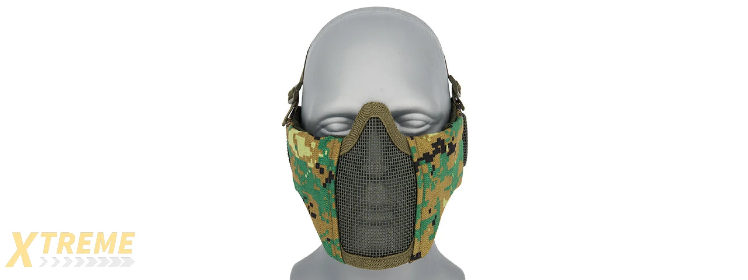 AC-643 TACTICAL ELITE FACE AND EAR PROTECTIVE MASK FOR AIRSOFT, PAINTBALL, TACTICAL USE