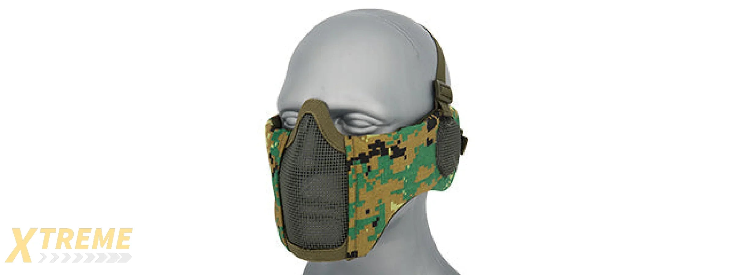 AC-643 TACTICAL ELITE FACE AND EAR PROTECTIVE MASK FOR AIRSOFT, PAINTBALL, TACTICAL USE
