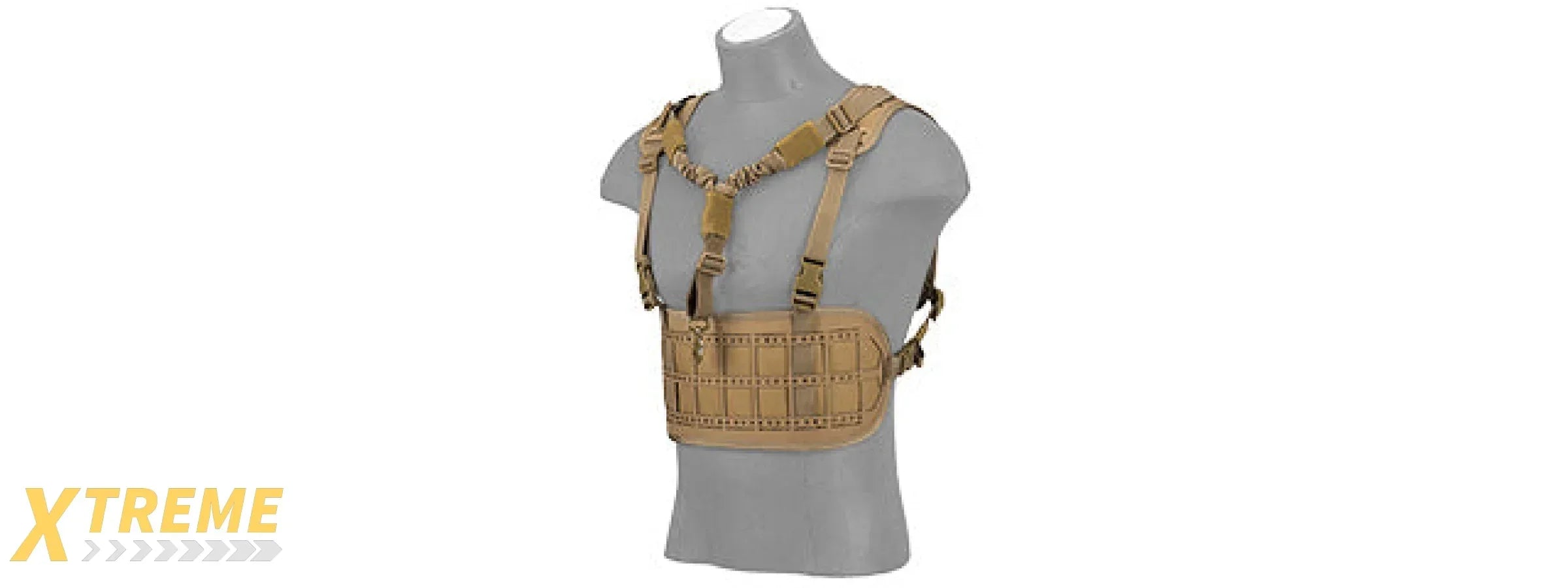 AC-882 LASER CUT AIRSOFT CHEST RIG W/ SLING AND MOLLE PLATFORM FOR TACTICAL GEAR