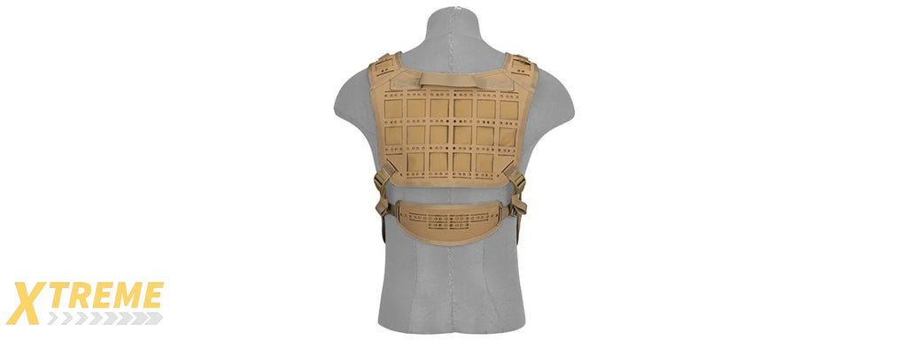 AC-882 LASER CUT AIRSOFT CHEST RIG W/ SLING AND MOLLE PLATFORM FOR TACTICAL GEAR