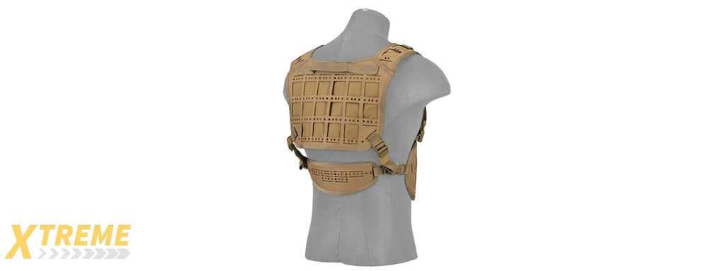 AC-882 LASER CUT AIRSOFT CHEST RIG W/ SLING AND MOLLE PLATFORM FOR TACTICAL GEAR