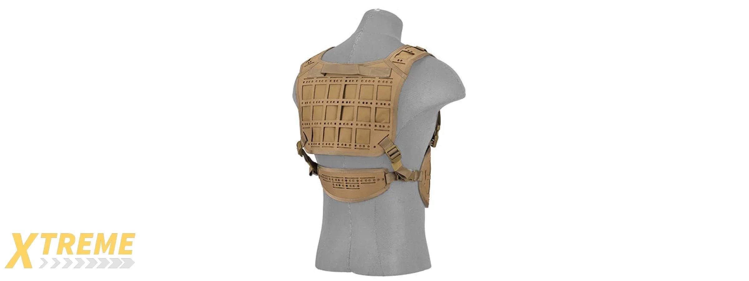 AC-882 LASER CUT AIRSOFT CHEST RIG W/ SLING AND MOLLE PLATFORM FOR TACTICAL GEAR