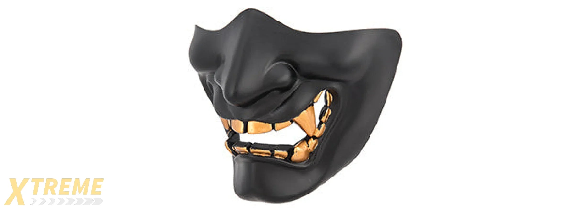 YOKAI OGRE HALF FACE MASK W/ SOFT PADDING — PREMIUM COSPLAY COSTUME ACCESSORY