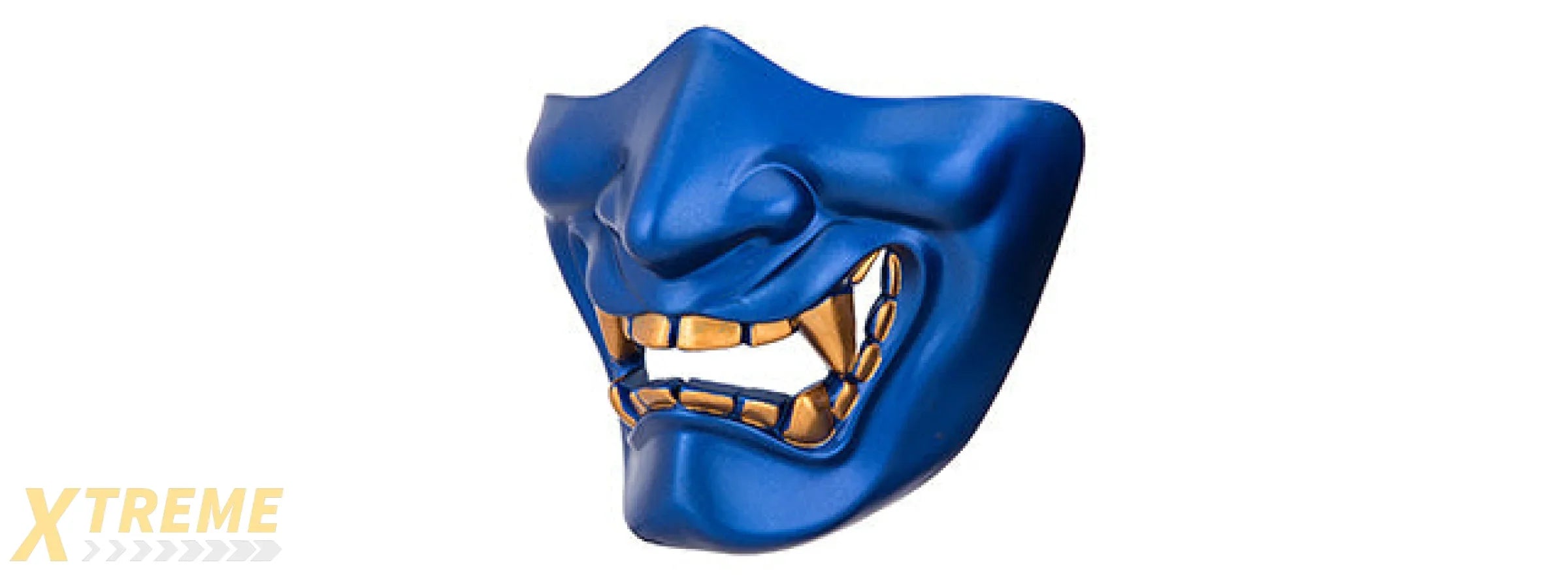 YOKAI OGRE HALF FACE MASK W/ SOFT PADDING — PREMIUM COSPLAY COSTUME ACCESSORY
