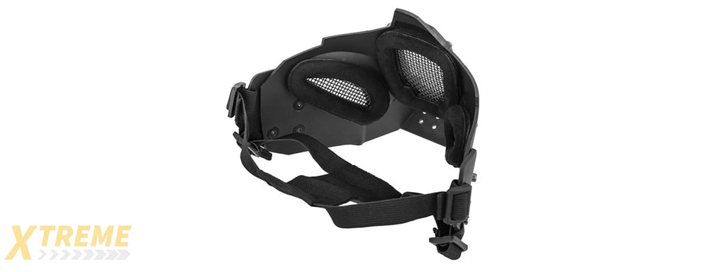 AC-885 ADJUSTABLE RETRO MECHA HALF FACE MASK - VINTAGE INDUSTRIAL DESIGN FOR COSPLAY