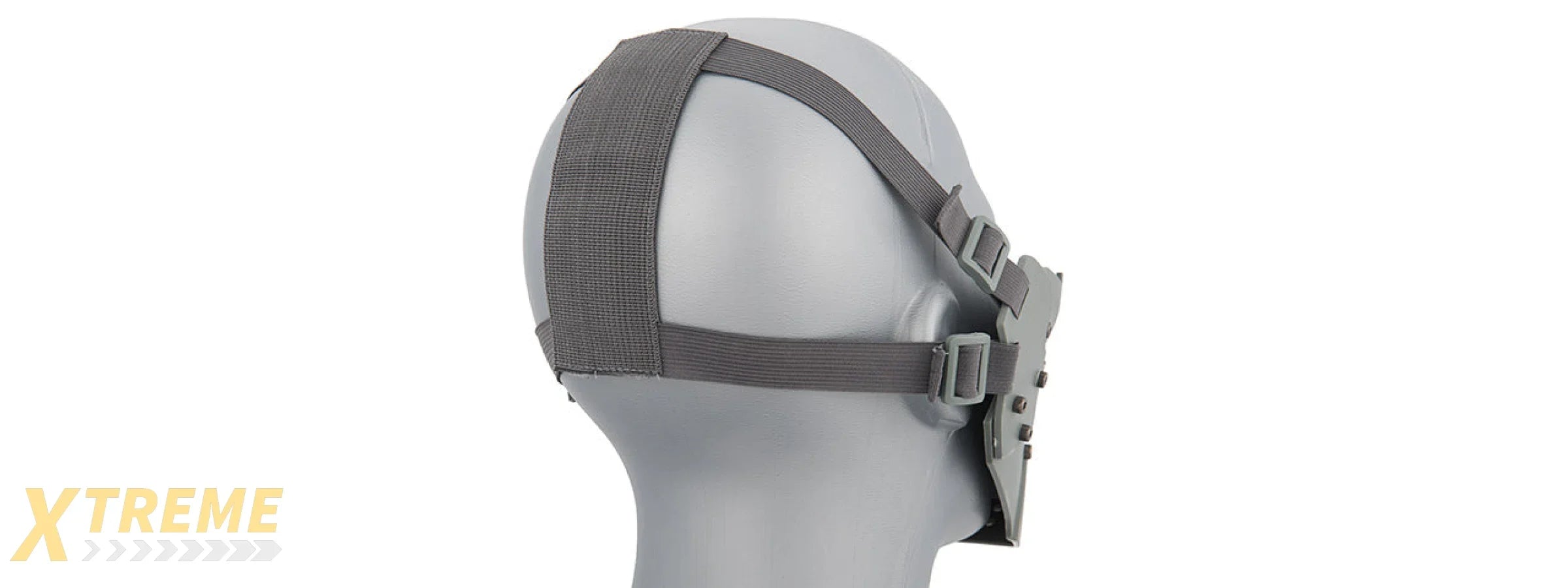 AC-885 ADJUSTABLE RETRO MECHA HALF FACE MASK - VINTAGE INDUSTRIAL DESIGN FOR COSPLAY
