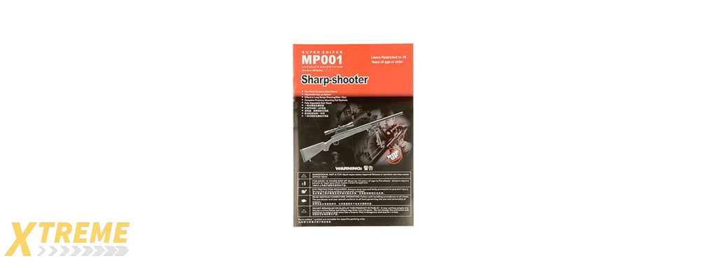 AGM MP001 BOLT ACTION SNIPER RIFLE AIRSOFT TACTICAL REPLICA HIGH PERFORMANCE