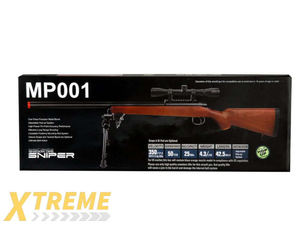 AGM MP001 BOLT ACTION SNIPER RIFLE AIRSOFT TACTICAL REPLICA HIGH PERFORMANCE