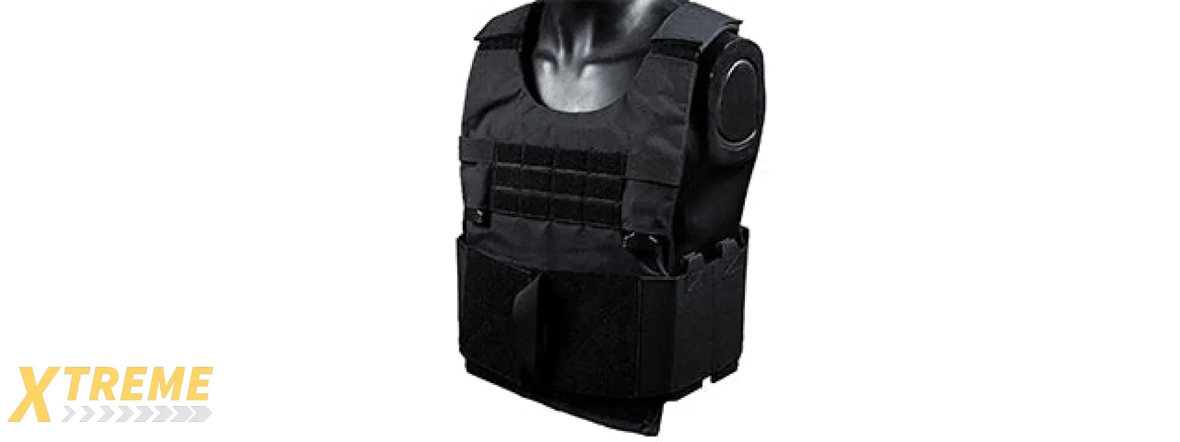 Airsoft Tactical Vest Carrier with Adjustable Straps, MOLLE Webbing and Utility Pouches