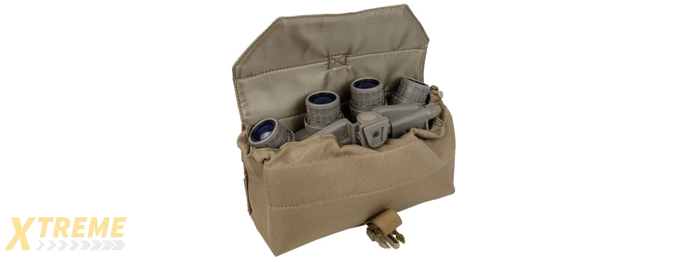 AMA 500D NYLON TACTICAL MOLLE ADMIN POUCH FOR GPNVG18 - COYOTE BROWN