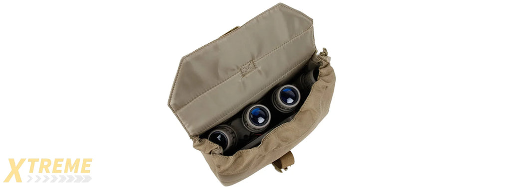 AMA 500D NYLON TACTICAL MOLLE ADMIN POUCH FOR GPNVG18 - COYOTE BROWN