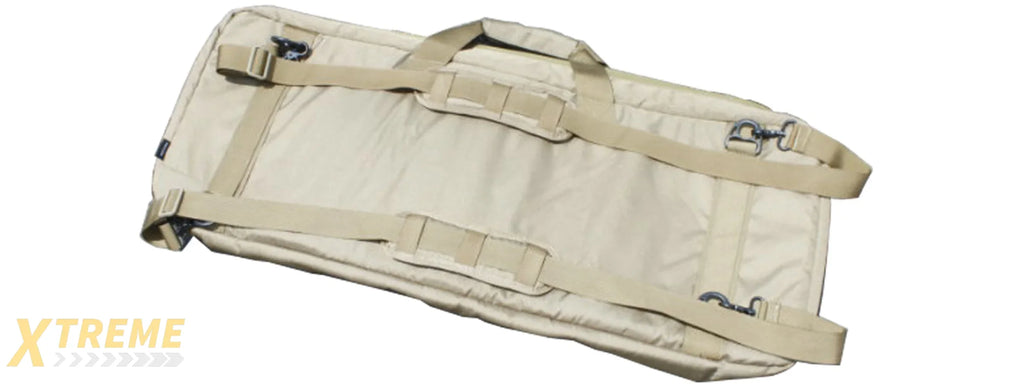 AMA COVERT 36-IN CARBINE MESH CARRYING CASE RUCK STRAPS - COYOTE BROWN
