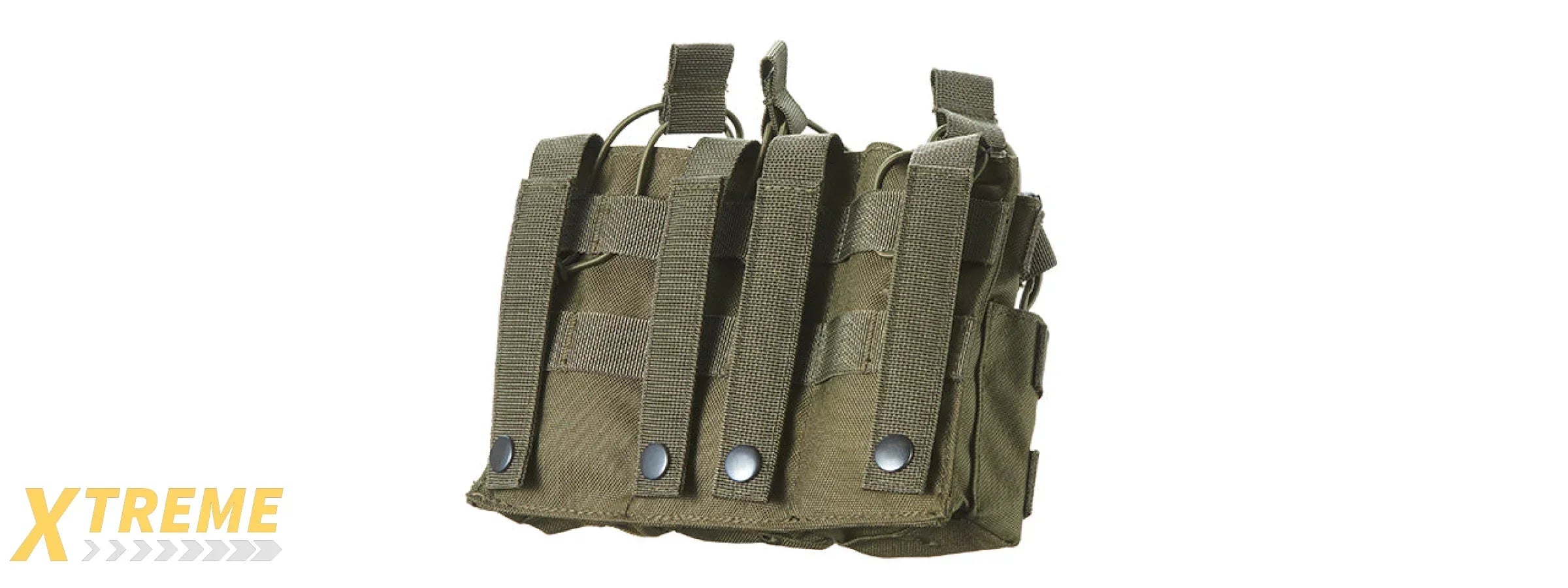 AR/AK 6 Pouch Magazine Holder Open-Top Triple Tactical Stacker Mag Pouch