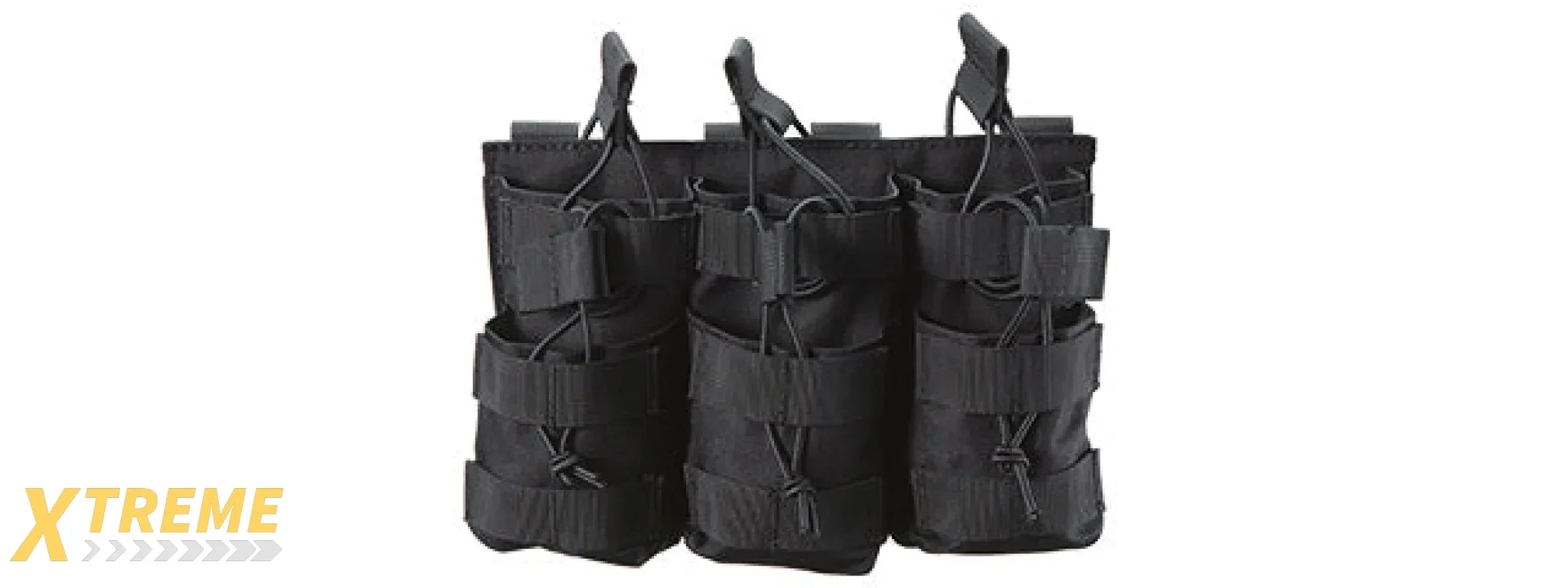 AR/AK 6 Pouch Magazine Holder Open-Top Triple Tactical Stacker Mag Pouch