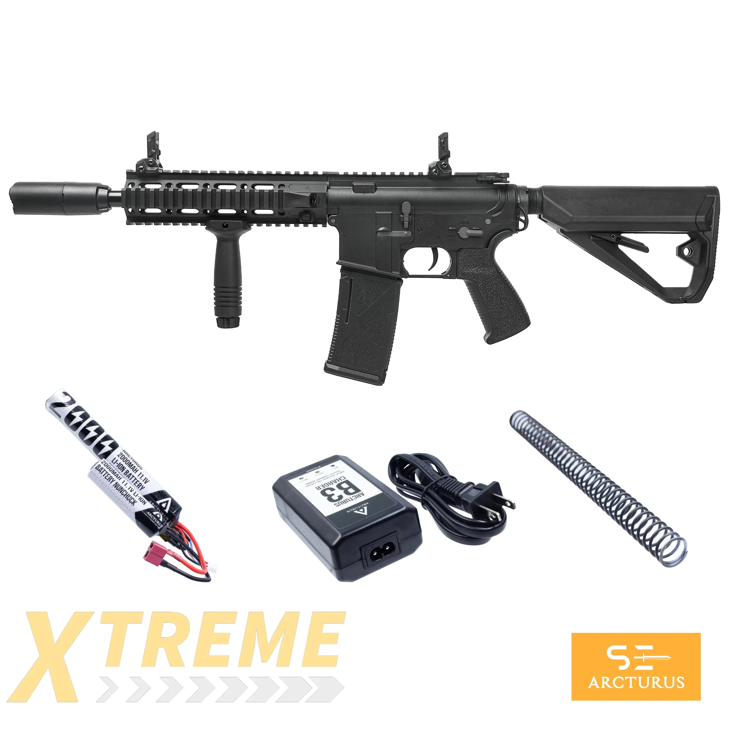 ARCTURUS LWT MK-II CQB 10" AEG SPORT Black Starter Pack ARC SE®