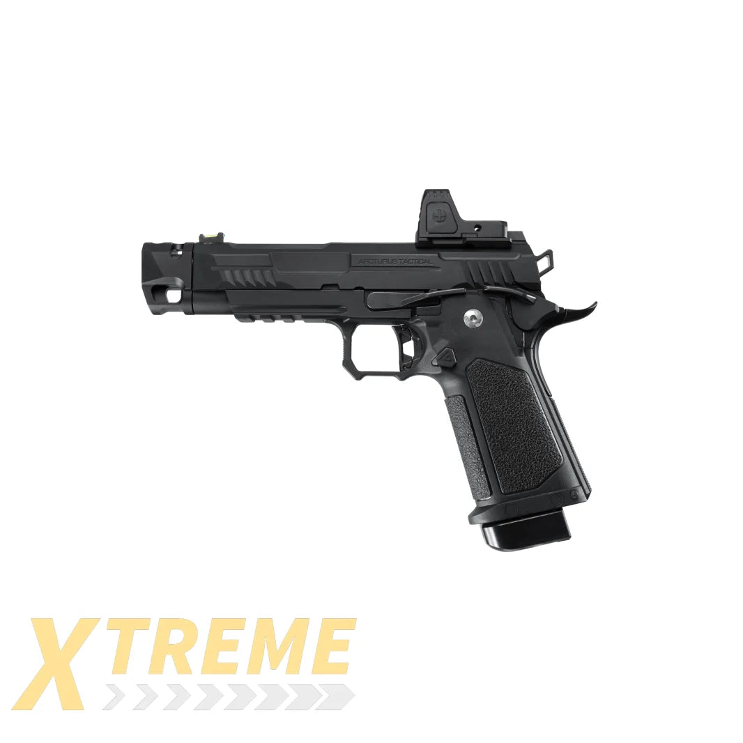 ARCTURUS Vanguard 4.3" Hi-Capa GBB Pistol w/ Optics Ready Slide & Compensator & ARS-1 Red Dot Combo